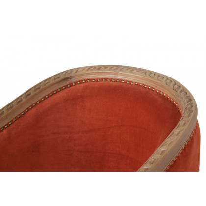 Artisan Velvet Occasional Chair - Brick Red