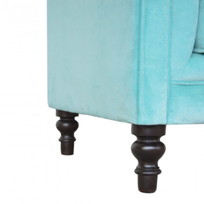 Artisan - Chesterfield Armchair in Aqua, Velvet