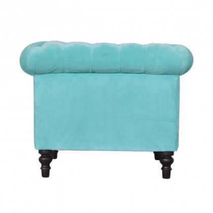 Artisan - Chesterfield Armchair in Aqua, Velvet