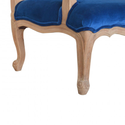 Artisan - French Chair in Royal Blue, Velvet