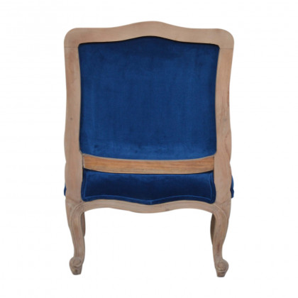 Artisan - French Chair in Royal Blue, Velvet