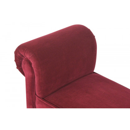 Artisan Bedroom Bench - Whine Red, Velvet