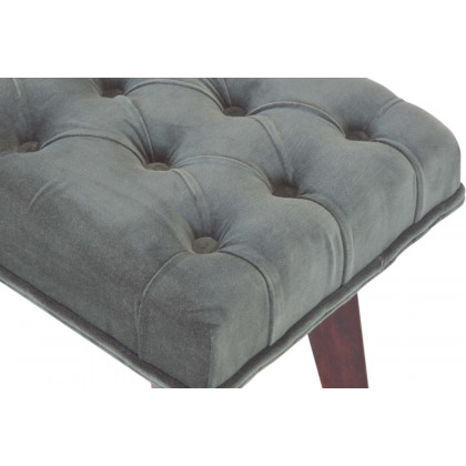 Artisan Velvet Hallway Bench - Emerald Green