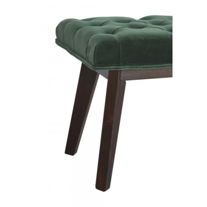 Artisan Velvet Hallway Bench - Emerald Green