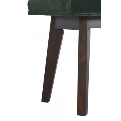 Artisan Velvet Hallway Bench - Emerald Green