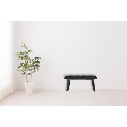 Artisan Velvet Hallway Bench - Emerald Green