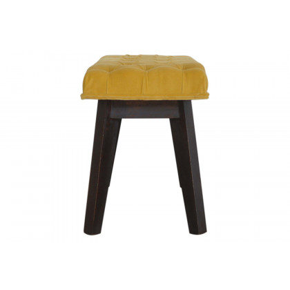 Artisan Velvet Hallway Bench - Mustard