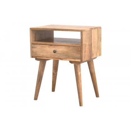 Artisan Modern Open Slot Bedside - Oak-ish