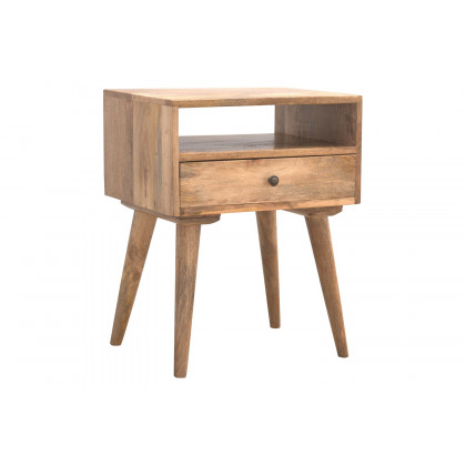 Artisan Modern Open Slot Bedside - Oak-ish