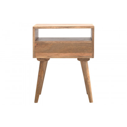 Artisan Modern Open Slot Bedside - Oak-ish