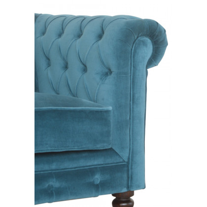 Artisan Chesterfield Sofa with 2 Seater - Teal, Velvet