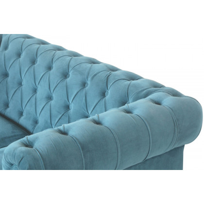 Artisan Chesterfield Sofa with 2 Seater - Teal, Velvet