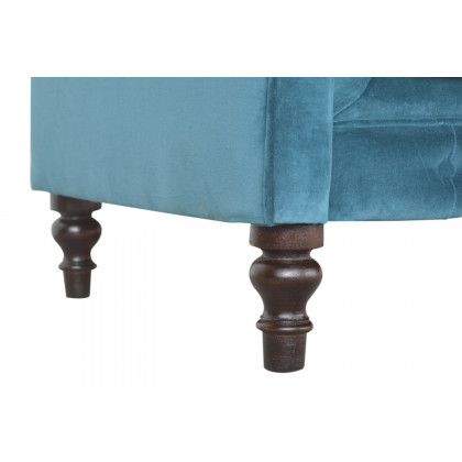 Artisan Chesterfield Sofa with 2 Seater - Teal, Velvet