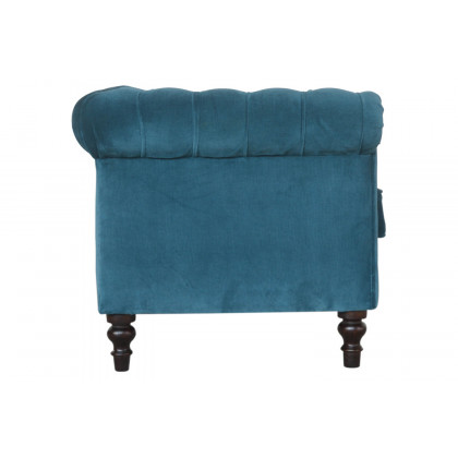Artisan Chesterfield Sofa with 2 Seater - Teal, Velvet