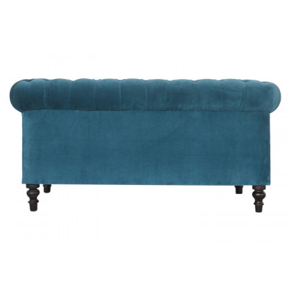 Artisan Chesterfield Sofa with 2 Seater - Teal, Velvet