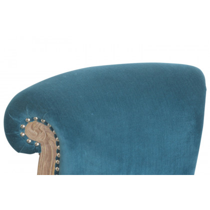 Artisan Studded Chair - Velvet, Teal