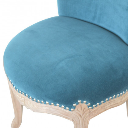 Artisan Studded Chair - Velvet, Teal