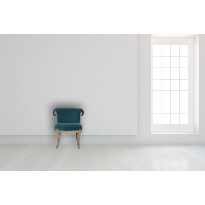 Artisan Studded Chair - Velvet, Teal