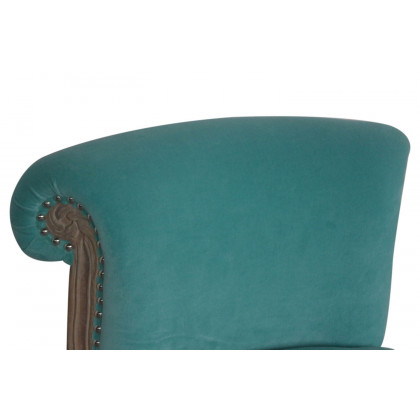 Artisan Studded Chair - Velvet, Aqua