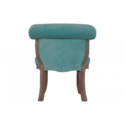Artisan Studded Chair - Velvet, Aqua