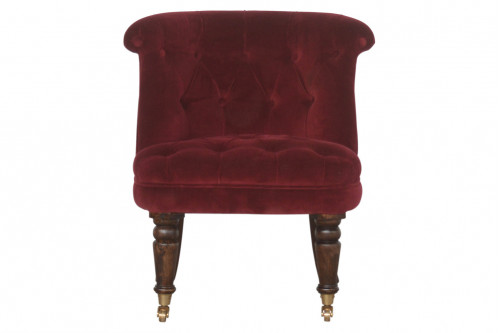 Artisan™ Accent Chair - Velvet, Wine Red