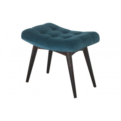 Artisan Curved Bench - Teal, Velvet