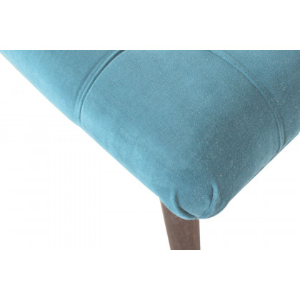 Artisan Curved Bench - Teal, Velvet
