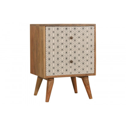 Artisan Prima Bedside with 2 Drawers - Short Legs