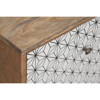 Artisan Prima Bedside with 2 Drawers - Short Legs