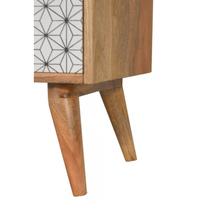Artisan Prima Bedside with 2 Drawers - Short Legs