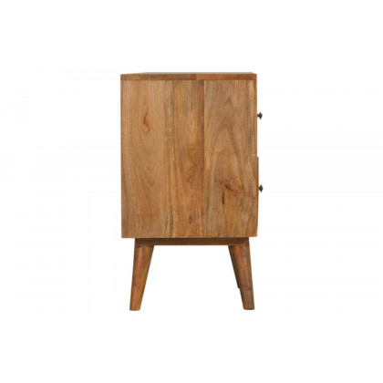 Artisan Prima Bedside with 2 Drawers - Short Legs