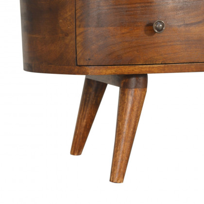 Artisan - Wave Entertainment Unit in Chestnut