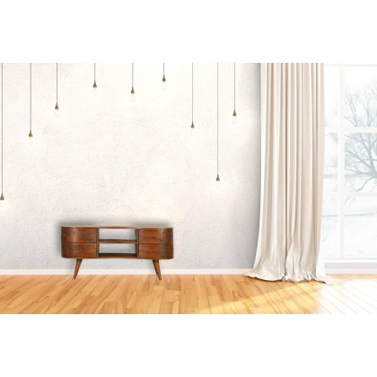 Artisan - Wave Entertainment Unit in Chestnut