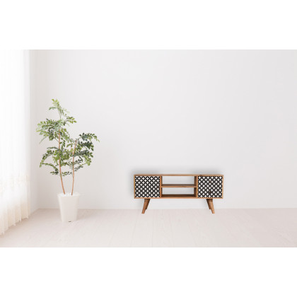 Artisan - Diamond Screen Printed Entertainment Unit