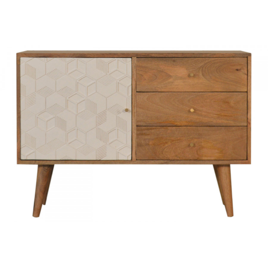 Artisan Acadia Sideboard with Drawers - White
