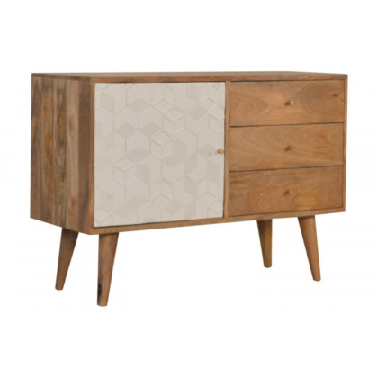 Artisan Acadia Sideboard with Drawers - White