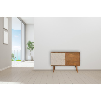 Artisan Acadia Sideboard with Drawers - White