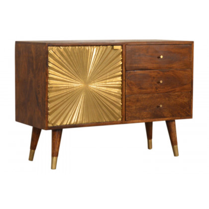 Artisan Manila Gold Sideboard - Nordic Legs