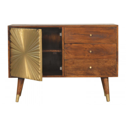 Artisan Manila Gold Sideboard - Nordic Legs
