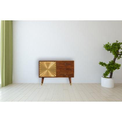 Artisan Manila Gold Sideboard - Nordic Legs
