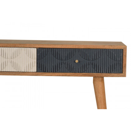 Artisan Milan Console Table - Navy/White