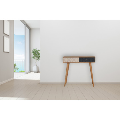 Artisan Milan Console Table - Navy/White