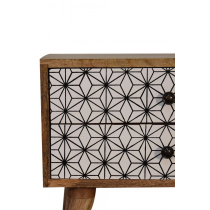 Artisan Prima Bedside with 2 Drawers - Tall Legs