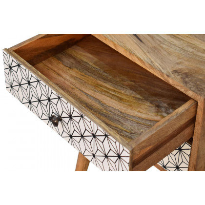 Artisan Prima Bedside with 2 Drawers - Tall Legs