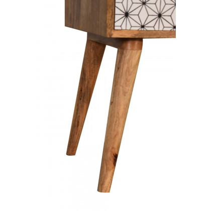 Artisan Prima Bedside with 2 Drawers - Tall Legs