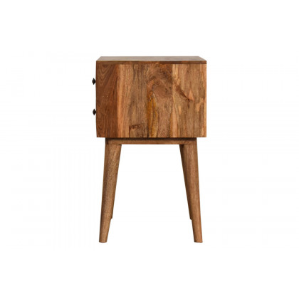 Artisan Prima Bedside with 2 Drawers - Tall Legs