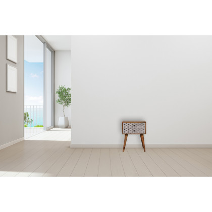 Artisan Prima Bedside with 2 Drawers - Tall Legs
