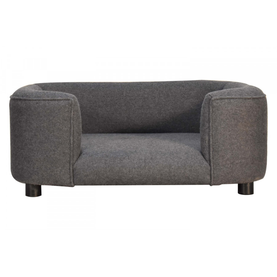 Artisan Battleship Pet Sofa Bed - Tweed