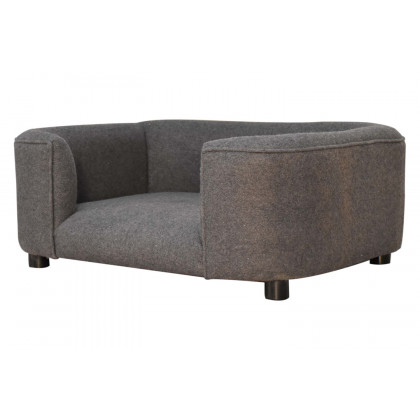 Artisan Battleship Pet Sofa Bed - Tweed