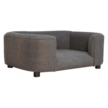 Artisan Battleship Pet Sofa Bed - Tweed